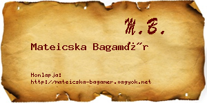 Mateicska Bagamér névjegykártya